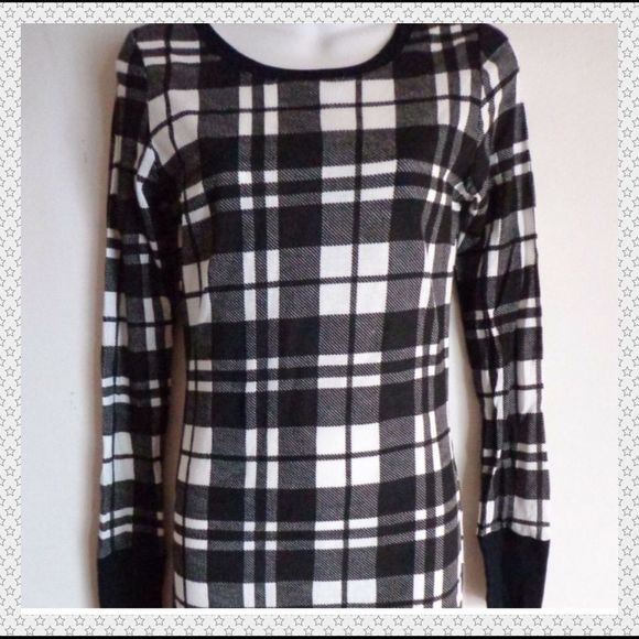NWOT, New Breed Girls Black and White Plaid Dress - Picture 4 of 5